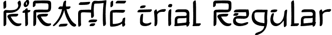 KIRAME trial Regular font - KIRAMEtrial.otf