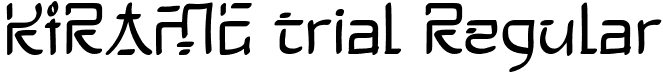 KIRAME trial Regular font - KIRAMEtrial.ttf