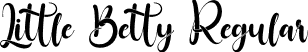 Little Betty Regular font - Little Betty.otf