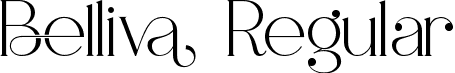 Belliva Regular font - belliva.otf