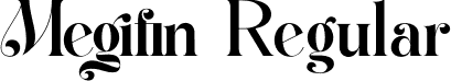 Megifin Regular font - megifin.otf