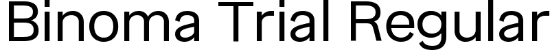 Binoma Trial Regular font - binoma-regular.ttf