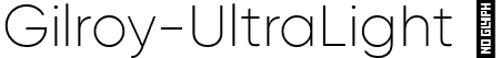 Gilroy-UltraLight  font - Gilroy-UltraLight.ttf