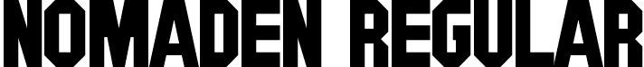 NOMADEN Regular font - NOMADEN.ttf