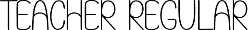 Teacher Regular font - Teacher.otf