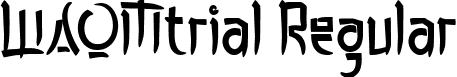 WAOMtrial Regular font - WAOMtrial.ttf