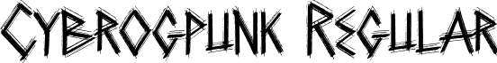 Cybrogpunk Regular font - Cybrogpunk.ttf