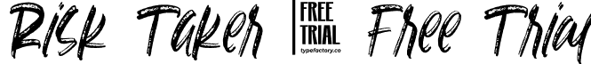 Risk Taker - Free Trial font - Risk Taker - Free Trial.otf