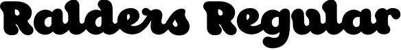 Ralders Regular font - Ralders.otf