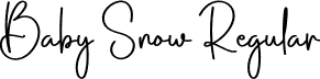 Baby Snow Regular font - Baby-Snow.otf