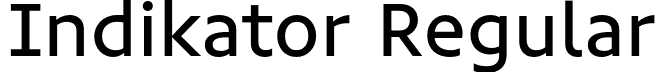 Indikator Regular font - Indikator-Regular.otf