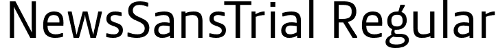 NewsSansTrial Regular font - NewsSansTrial-Regular.ttf