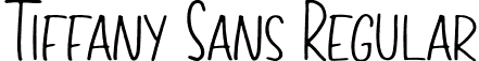 Tiffany Sans Regular font - TiffanySans.otf