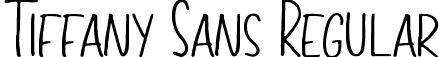 Tiffany Sans Regular font - TiffanySans.ttf