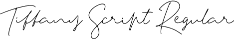 Tiffany Script Regular font - TiffanyScript.otf