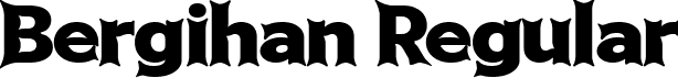 Bergihan Regular font - Bergihan.ttf