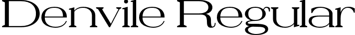 Denvile Regular font - Denvile-Regular.otf