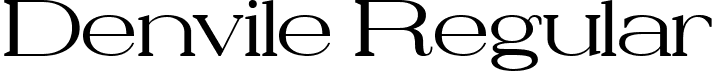 Denvile Regular font - Denvile-Regular.ttf