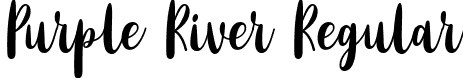 Purple River Regular font - Purple River.otf