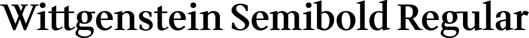 Wittgenstein Semibold Regular font - wittgenstein-semibold.otf
