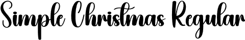 Simple Christmas Regular font - Simple-Christmas.otf