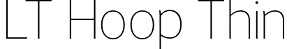 LT Hoop Thin font - LTHoop-Thin.otf