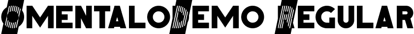 OmentaloDemo Regular font - OmentaloDemoRegular.ttf