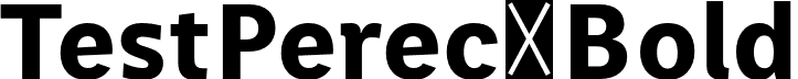 TestPerec Bold font - Test_Perec-Bold.otf