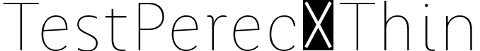 TestPerec Thin font - Test_Perec-Thin.otf