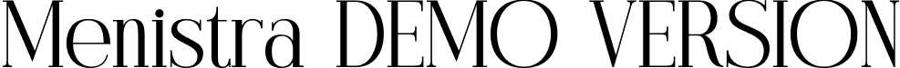 Menistra DEMO VERSION font - Menistra DEMO VERSION.otf