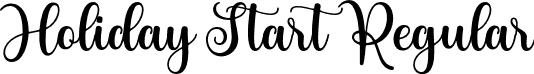 Holiday Start Regular font - Holiday Start.otf