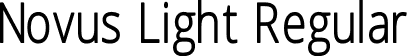 Novus Light Regular font - Novus-Light.otf