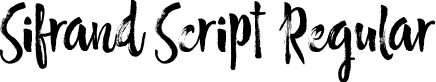 Sifrand Script Regular font - Sifran-Script.ttf