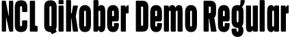 NCL Qikober Demo Regular font - NCLQikober-Demo.otf