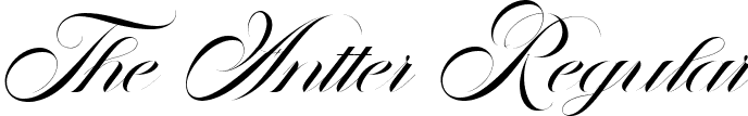 The Antter Regular font - the-antter.ttf
