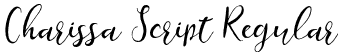 Charissa Script Regular font - Charissa Script.otf