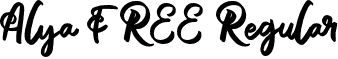 Alya FREE Regular font - Alya FREE.otf