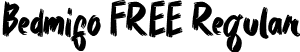 Bedmifo FREE Regular font - Bedmifo FREE.otf