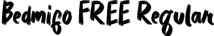 Bedmifo FREE Regular font - Bedmifo FREE.ttf