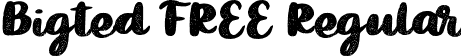 Bigted FREE Regular font - Bigted FREE.otf