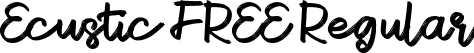 Ecustic FREE Regular font - Ecustic FREE.otf