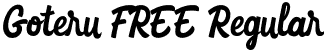 Goteru FREE Regular font - Goteru FREE.otf