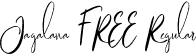 Jagalana FREE Regular font - Jagalana FREE.otf