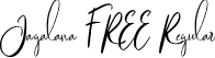 Jagalana FREE Regular font - Jagalana FREE.ttf
