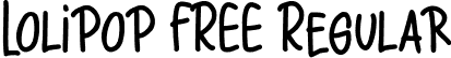 Lolipop FREE Regular font - Lolipop FREE.otf