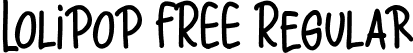 Lolipop FREE Regular font - Lolipop FREE.ttf