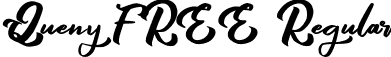 Queny FREE Regular font - Queny FREE.ttf