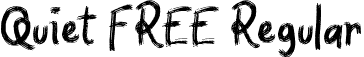 Quiet FREE Regular font - Quiet FREE.ttf