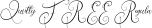 Quirtty FREE Regular font - Quirtty FREE.ttf