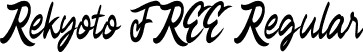 Rekyoto FREE Regular font - Rekyoto FREE.ttf